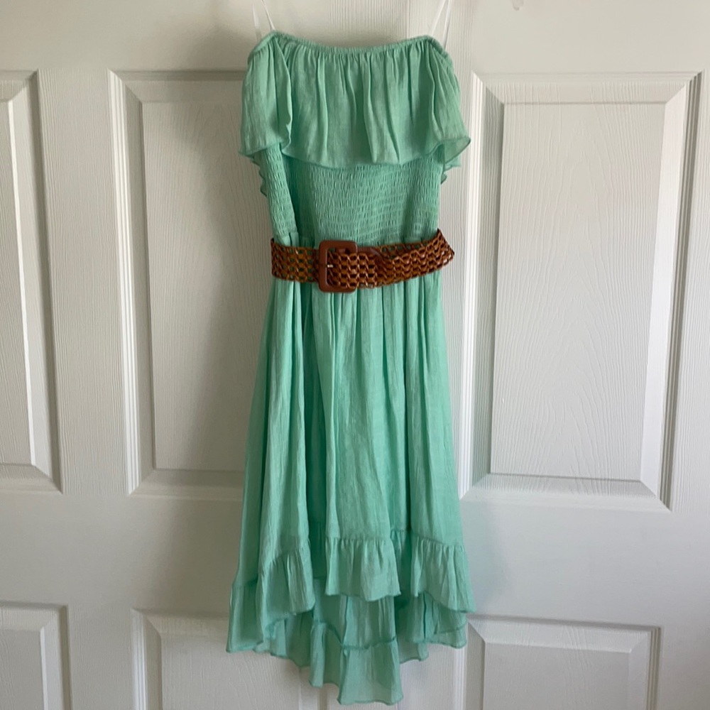 🎉HP🎉A.Byer Mint Colored Strapless Dress
